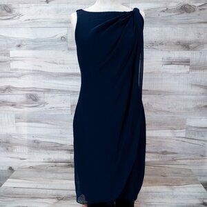 elegant evening dresses petite Chaps Linen Dress Green